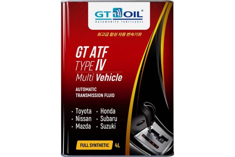 Масло ATF T-IV Multi Vehicle, 4 л GT OIL 8809059407912