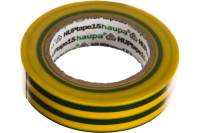 Изолента ПВХ HAUPA цвет желто-зеленый, шир.15мм, длина 10 м, d 60 мм 263818