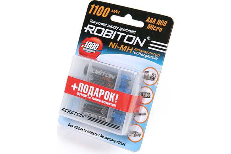 Аккумулятор ROBITON 1100MHAAA-4/box BL4, 4 шт, 9789
