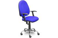 Кресло Easy Chair UPEChair 223 PC ткань синяя С06, хром 754095