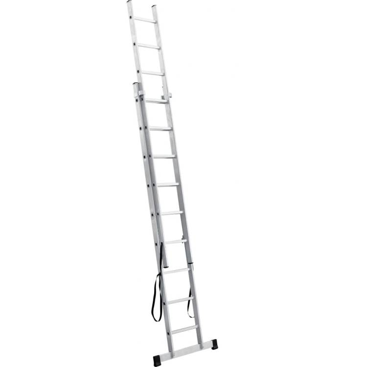 Алюминиевая 2-секционная лестница UFUK 2х9 ступеней 411209