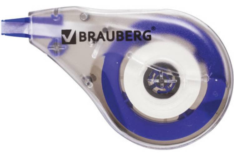 Корректирующая лента BRAUBERG, 4 мм х 8 м, в упаковке с европодвесом 220640