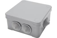 Разветвительная коробка Stekker EBX10-37-44 IP44, 7 вводов, светло-серая КЭМ 5-10-7 П 39252