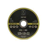 Круг отрезной ROXTOP FAST CUT (50 шт; 125x1.0x22 мм; Т41) RoxelPro 105543