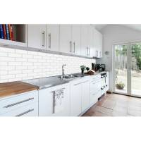 Кухонный фартук Декор Трейдинг Белая плитка 2070*600*6мм МДФ панель