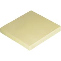 Бумага для заметок Attache Economy стикеры с клеевым краем 76x76 мм 100 листов, пастельный желтый 1407985