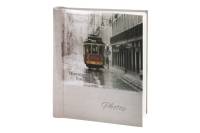 Фотоальбом BRAUBERG Трамвай, 20 магнитных листов, 23х28 см, светло-коричневый, 391125