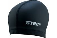 Тканевая шапочка для плавания ATEMI с силиконовым покрытием, чёрный, СС101 00-00007648