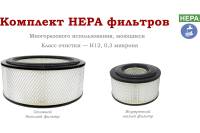 Комплект фильтров сверхтонкой очистки для пылесосов ПП-220/15.1-1,5 Дастпром КФ15