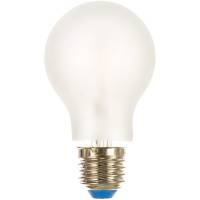 Светодиодная лампа Uniel LED-A60-8W/WW/E27/FR PLS02WH Форма A, матовая UL-00000304