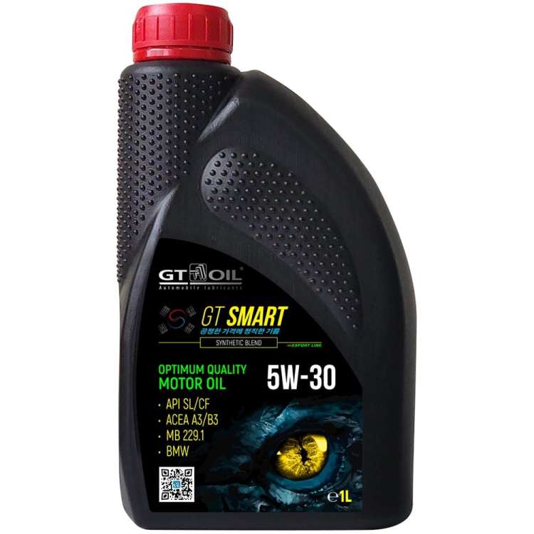 Масло GT OIL Smart SAE 5W-30 API SL/CF, 1 л 8809059408827
