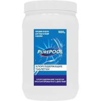 Хлорсодержащие таблетки пролонгированного действия для бассейнов CEMMIX PurePool 1 кг 84735442