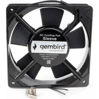 Вентилятор Gembird 120x120x25, AC, 220, втулка, 2 pin, провод 30 см, AC12025S22H