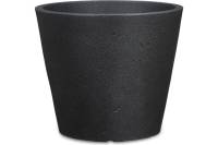 Пластиковый горшок Scheurich C-Cone Stony Black 238 49х39 см, черный 58832