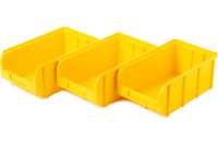 Пластиковый ящик СТЕЛЛА-ТЕХНИК комплект 3 штуки V-3-К3-желтый