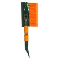 Щетка для снега Nova Bright Li-Sa поролоновая ручка, резиновый скребок, поворотная головка, оранжево-зеленая (45см) LS202 39895