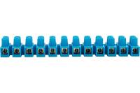 Винтовая клеммная колодка REXANT KВ-12 4-12мм2 16А 12 пар полиэтилен синий 10 шт 07-5012-4