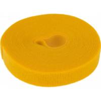 Многоразовая лента-липучка REXANT 5 м х 20 мм, желтая 07-7522
