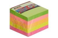 Стикеры Attache Economy 51x51 мм неоновые 5 цветов, 1 блок, 400 листов 1266187