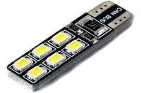 LED лампа Вымпел T10-W5W 12SMD 2835 CAN BUS WHITE 5121 (2 шт.)