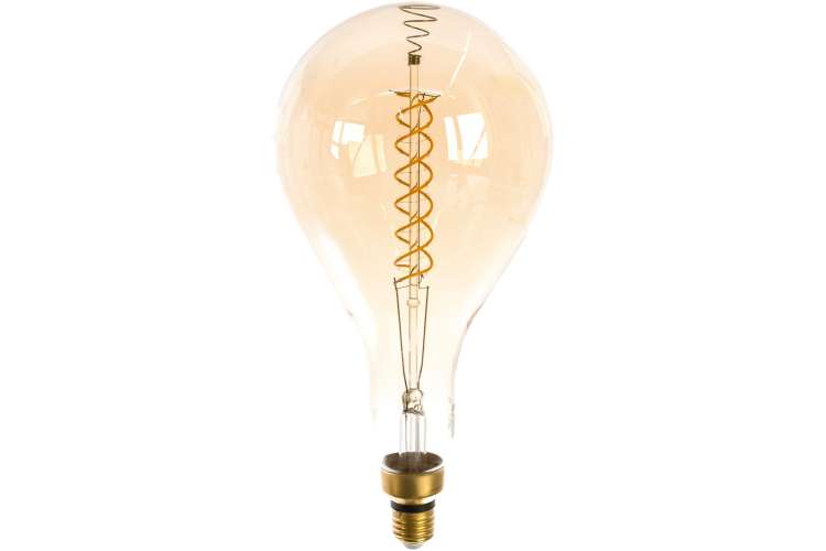 Лампа Gauss LED Vintage Filament Flexible A160 8W E27 160х300mm Golden 620lm 2400K 150802008