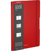 Общая ученическая тетрадь ErichKrause FolderBook Classic в съемной пластиковой обложке, красный, А4 48023