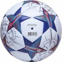 Футбольный мяч ATEMI stellar, pu+eva, thermo mould, белый/синий/оранжевый, р.4, окружность 62-65 00-00009095