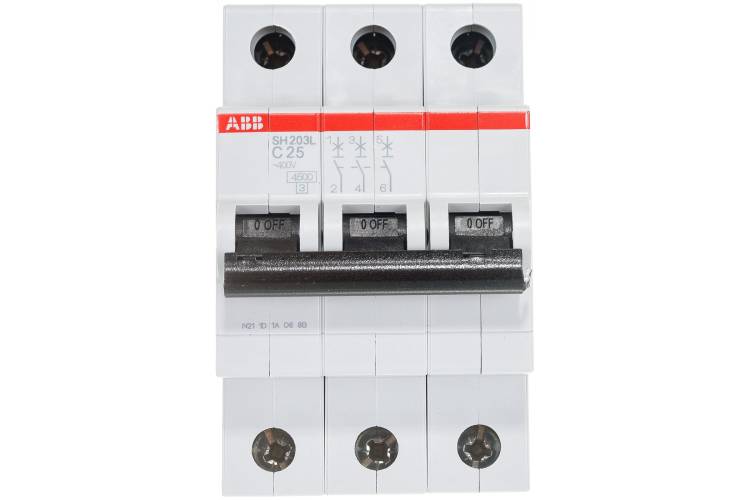 Автоматический модульный выключатель ABB 3п C SH203L 4.5кА 25А 2CDS243001R0254