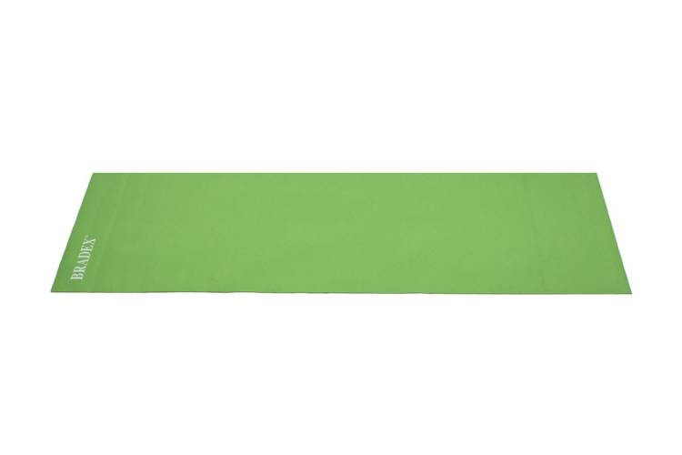 Коврик для йоги и фитнеса BRADEX ,173х61х0.3 см, зеленый, SF 0399