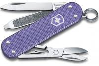 Нож-брелок Victorinox Classic SD Alox Colors Electric Lavender 58 мм, 5 функций, лавандов 0.6221.223G