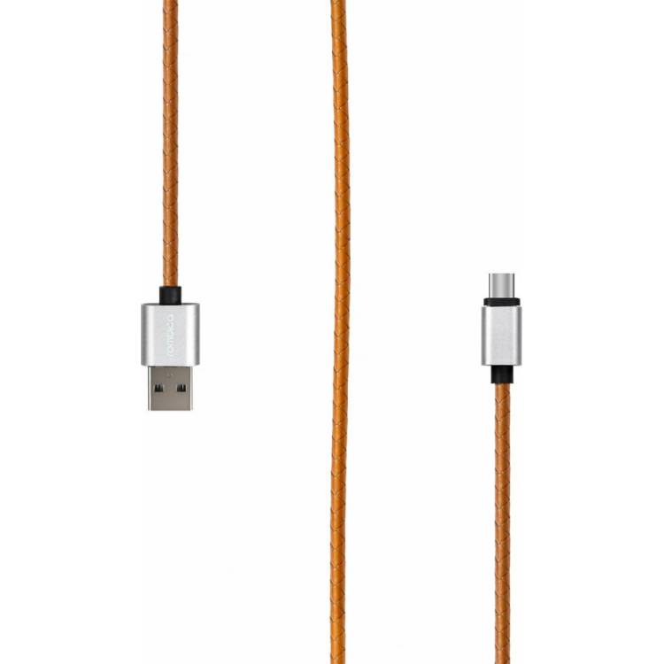 Кабель Rombica USB - USB Type-C, Эко-кожа, 1м, Охра Digital CL-05 USB 3 0 CB-CL05