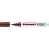 Матовый лаковый маркер Edding пигментные чернила, округлый наконечник, 1-2 мм, коричневый E-4040#7