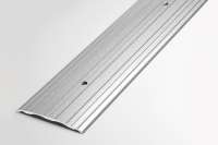 Порог прямой алюминиевый (60 мм, 1,8 м, порошковое покрытие, Серебро) ЛУКА УТ000000654