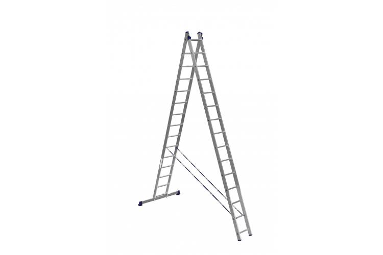 Двухсекционная алюминиевая лестница Алюмет Серия HS2 6215