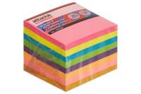 Стикеры Attache Economy 51x51 мм неоновые 8 цветов, 1 блок, 400 листов 1266188