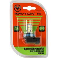 Автомобильная лампа WAYTON H8-18SMD, ПТФ/ДХО, 5000 K, 12 В, блистер, 1 шт. 1109029