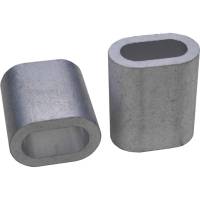 Алюминиевый зажим для стальных канатов BEFAST din 3093, 5 мм, 10 шт. ZAL0510S