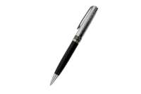 Шариковая ручка Manzoni TRENTO цвет корпуса: черный футляр кожзам KR640BM