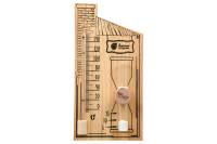 Термометр с песочными часами для бани и сауны Банные штучки 27.8х14х5.3 см 18036