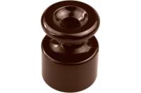 Изолятор для наружного монтажа Bironi R, керамика коричневый (50 шт/уп) R1-551-02-50