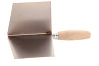 Гладилка для выведения внешних углов DEKOR нержавеющая сталь, деревянная ручка 102