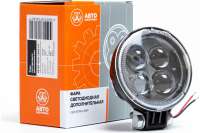Фара рабочего света Автоэлектрика LED круглая, направленный (дальний) свет AE12R-4LED-LENS-HC