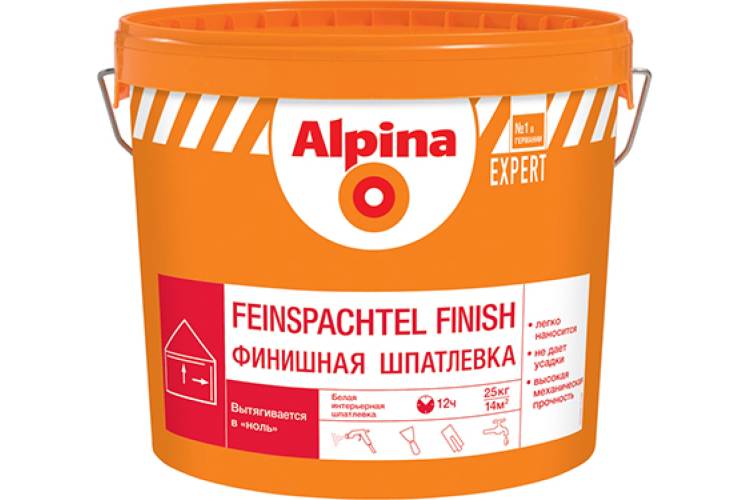 Финишная шпатлевка ALPINA EXPERT Feinspachtel Finish 25 кг 948102196