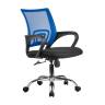 Кресло RIVA Chair RCH 8085JE синяя сетка/хромированная крестовина УЧ-00000711