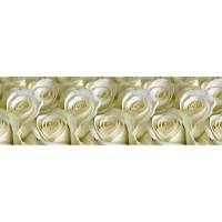 Кухонный фартук Декор Трейдинг Белые розы (2000x600x1.5 мм; глянец) Белыерозы2м