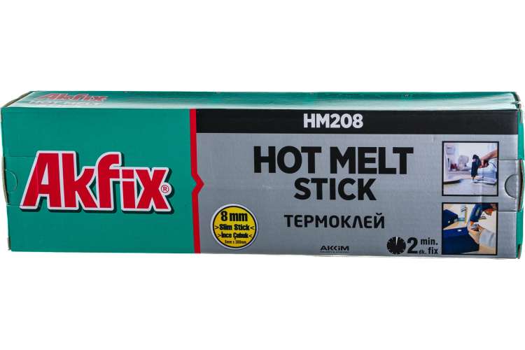 Термоклей HM208 (8 мм; 1 кг; 78 шт) Akfix GA120