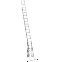 Алюминиевая 2-секционная лестница UFUK 2х17 ступеней 411217