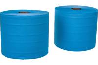 Протирочная бумага AutoGrand 24х35 см, 1000 отрывов, 2 слоя, синяя целлюлоза, 2 шт. 35112/2