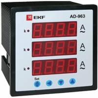 Трехфазный цифровой амперметр EKF AD-963 на панель PROxima SQad-963