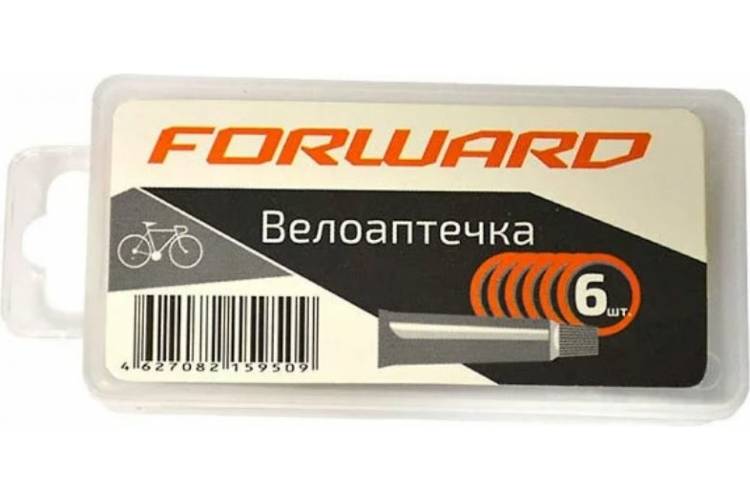 Велосипедная аптечка FORWARD YP3205A-1N-C, бокс пластиковый, заплатки 6 шт, 5 мл RT5PTCH60005